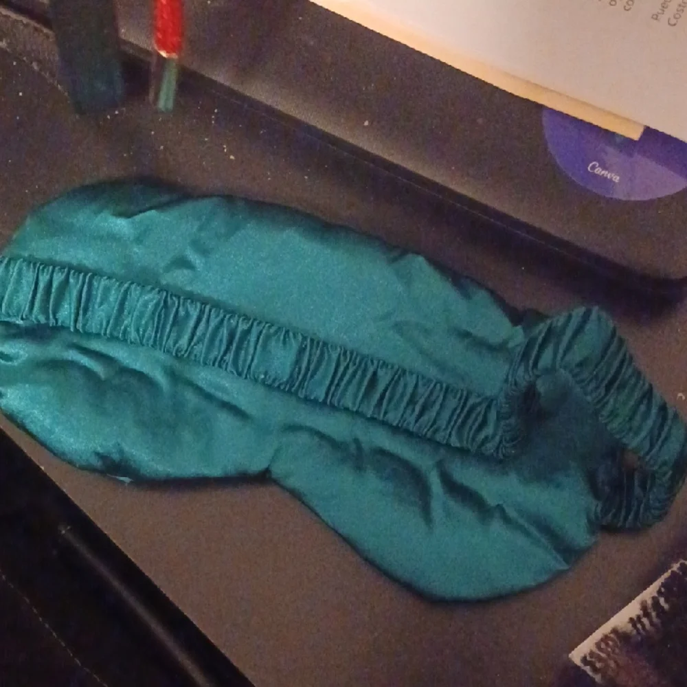 Teal Satin Sleep Mask